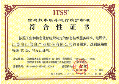 ITSS运维资质二级